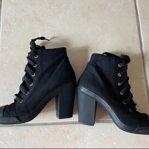 DKNY DESIGNER WOMENS HIGH HEELS ANKLE BOOTS